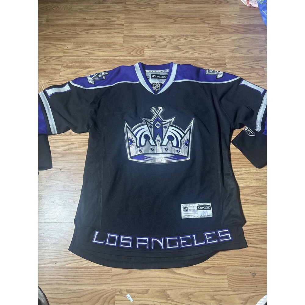 LA Kings Reebok CCM NHL Hockey Jersey Black Purple Men’s Size Medium